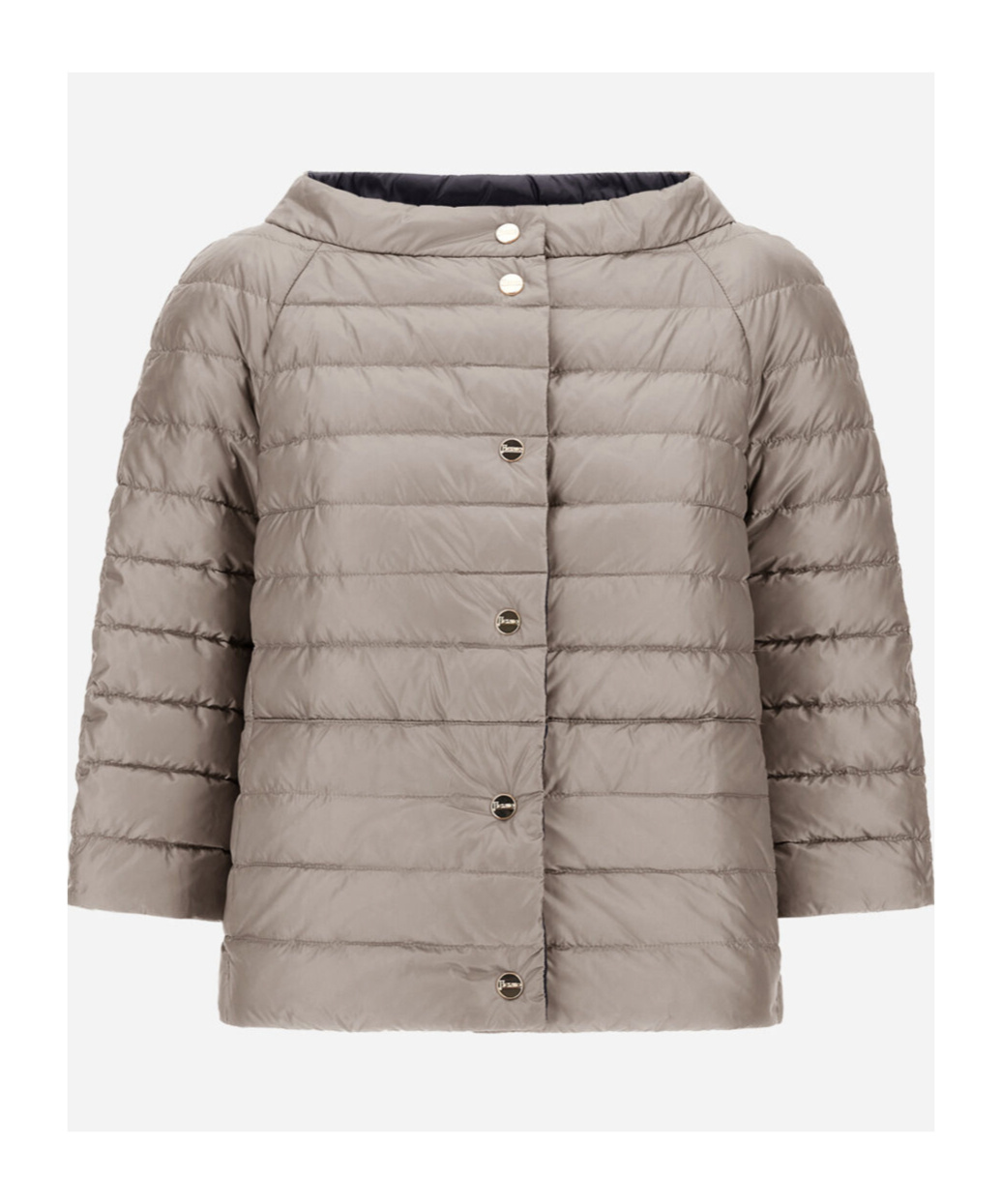 Herno Double-sided Snap Button Down Jacket In Black