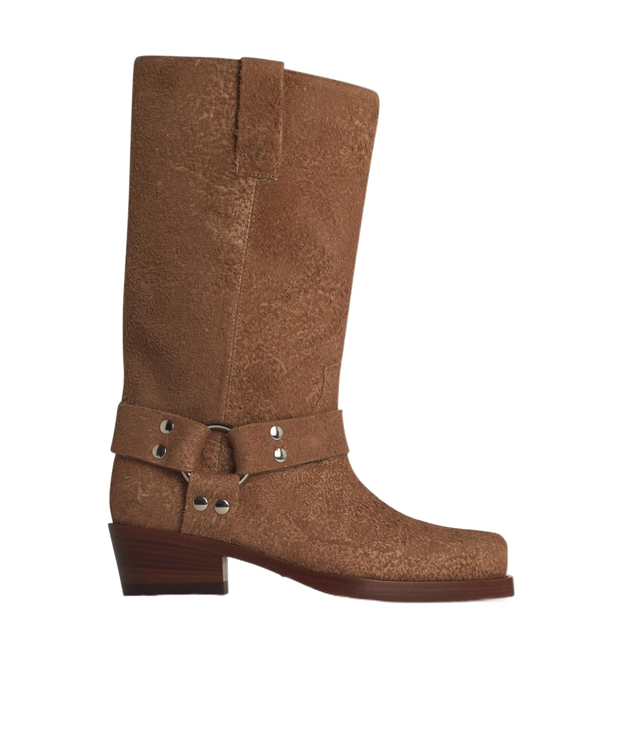 Paris Texas Square Toe Boots In Brown