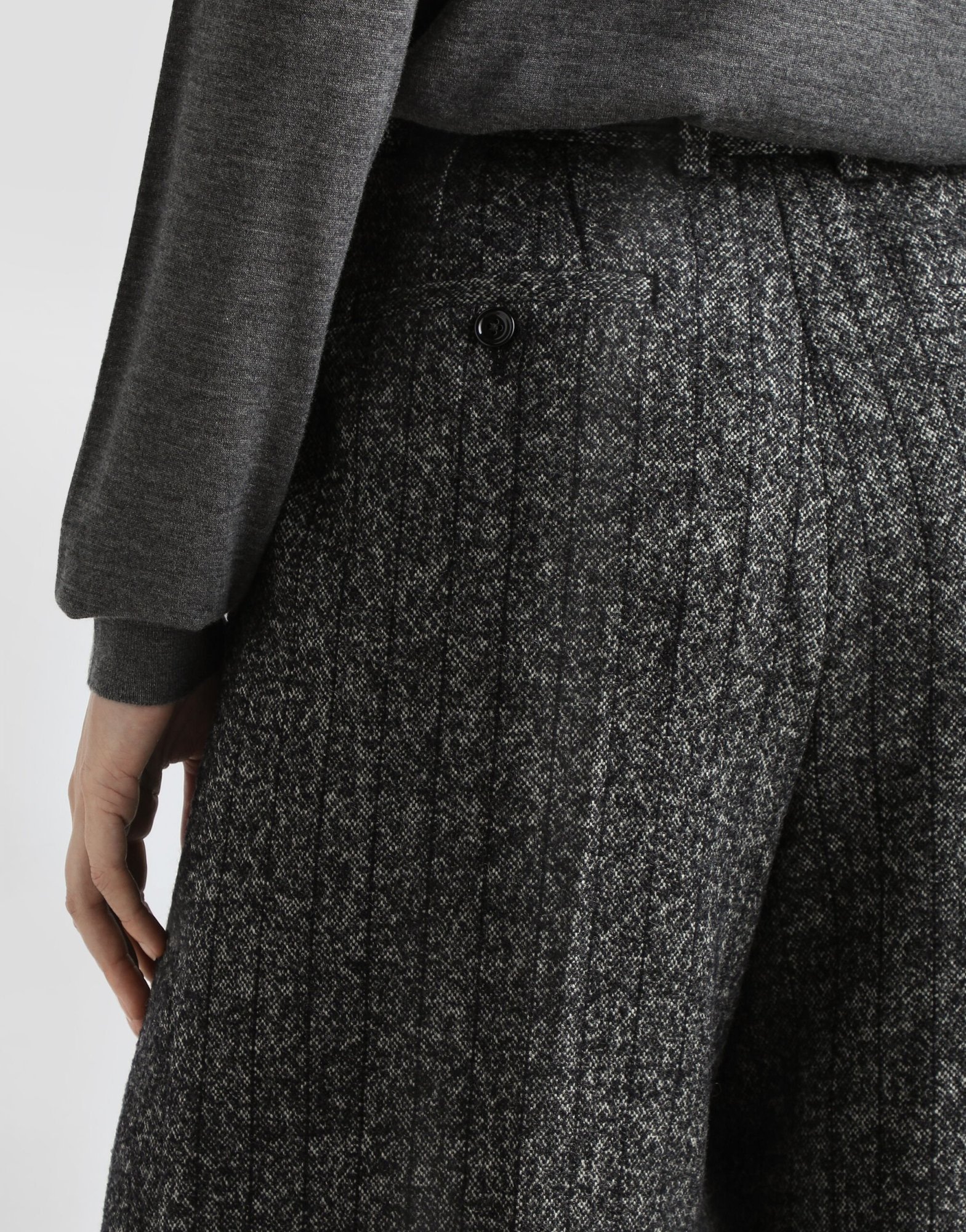 Dolce & Gabbana Belt Loops Slacks In Black