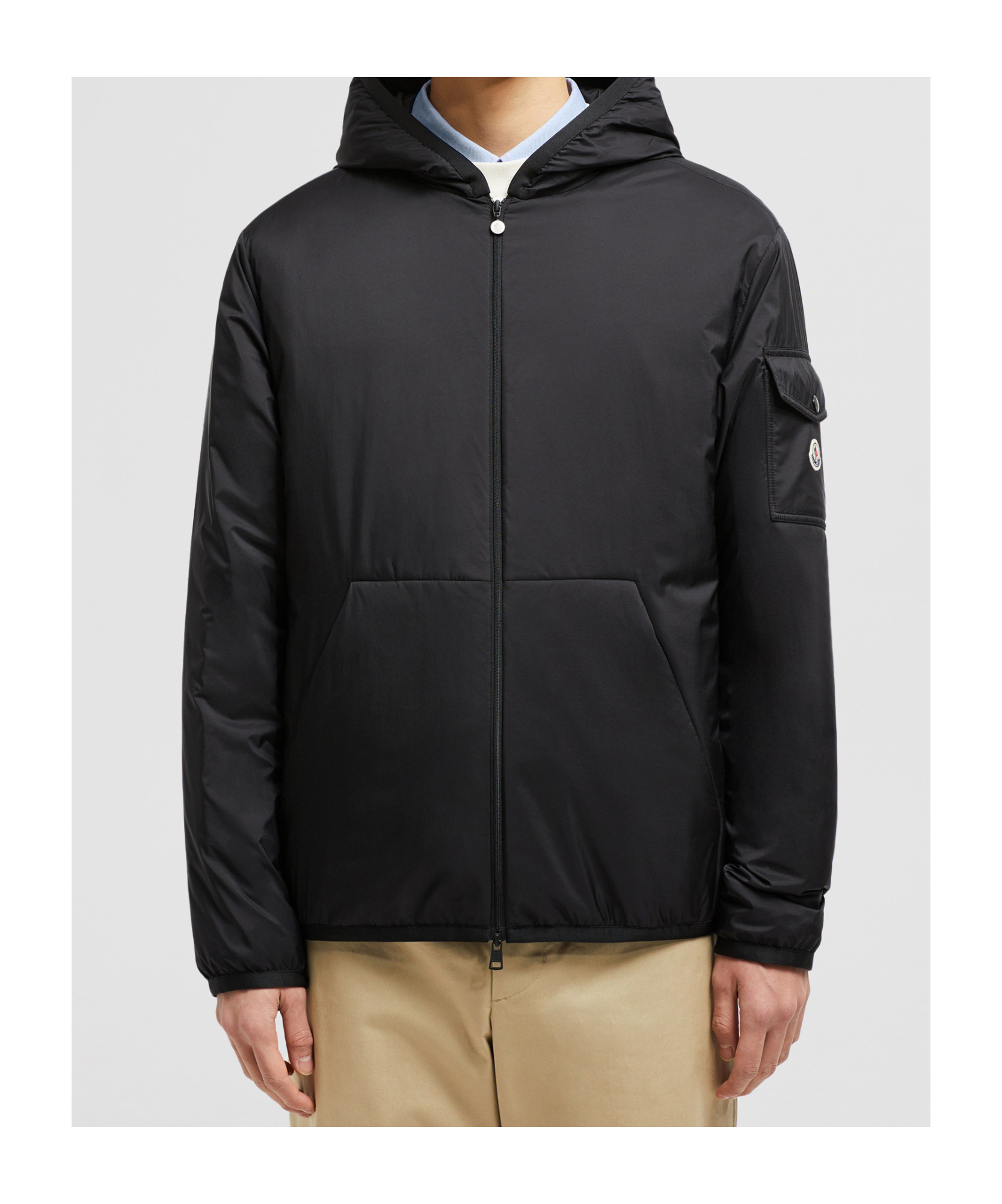 Moncler Monteynard Nylon Down Jacket In Black