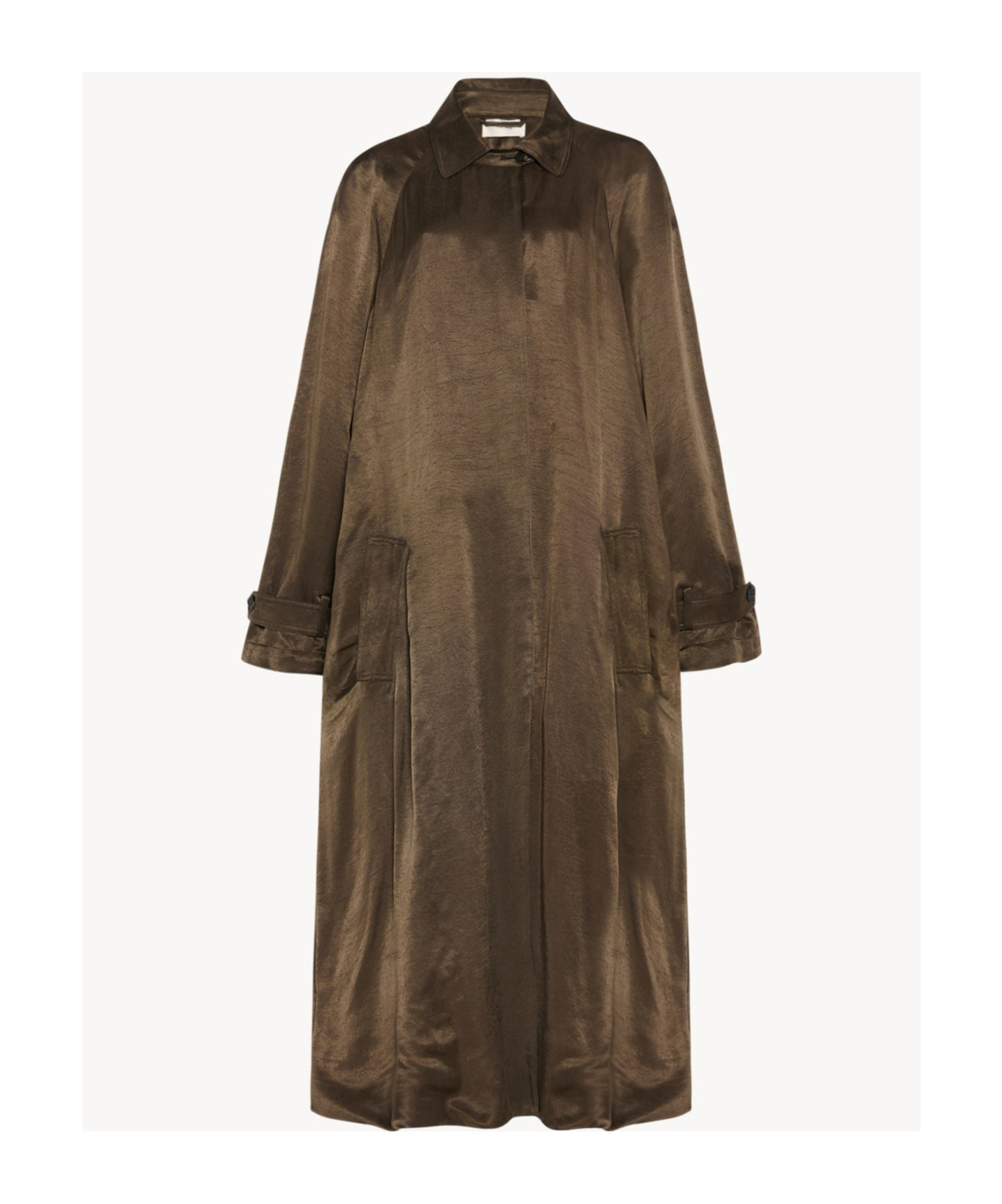 The Row Long Sleeve Coat In Green