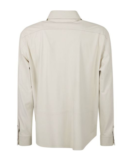 Zegna Ermenegildo  Long Sleeved Snapped Shirt In White