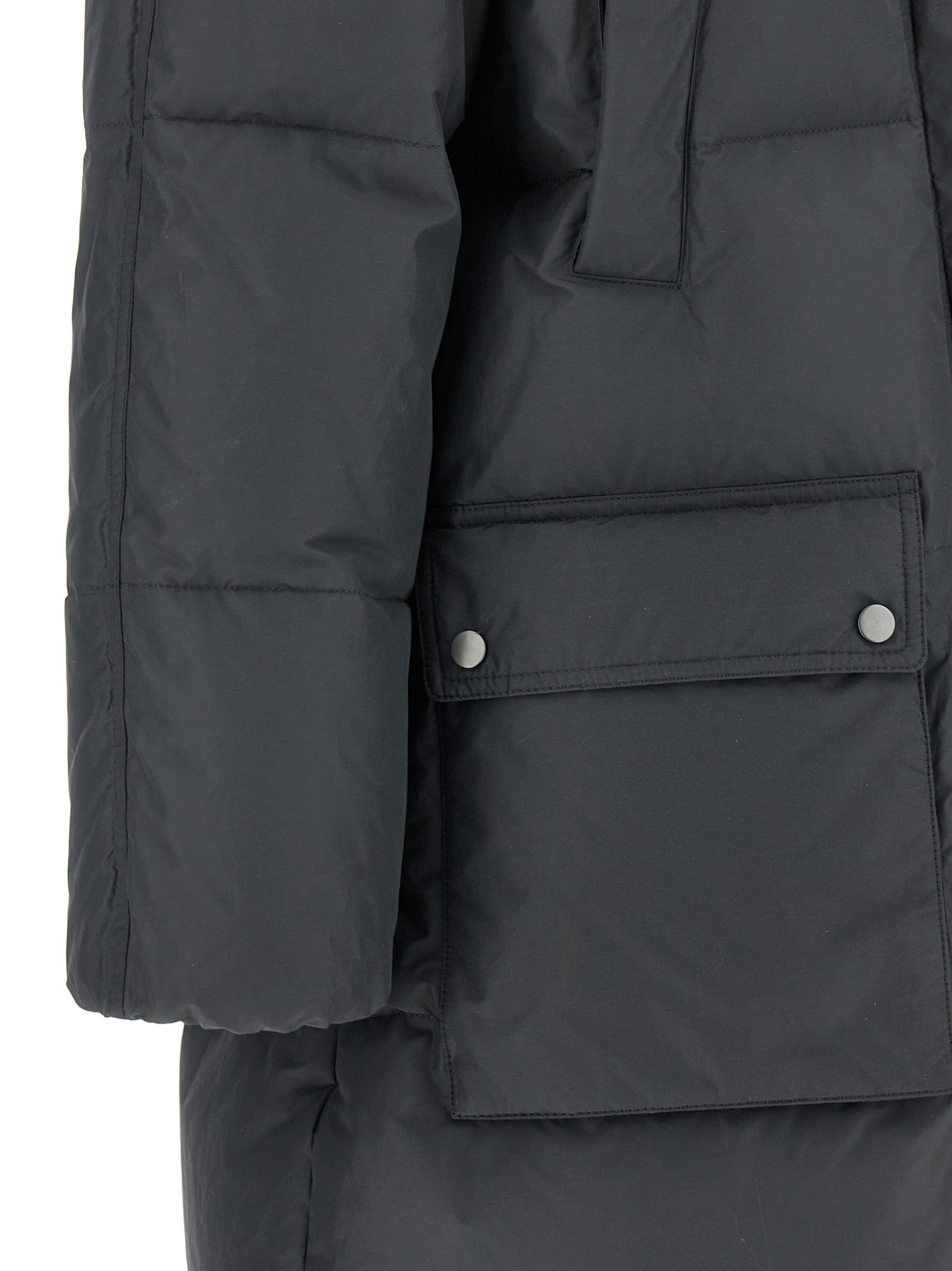 Brunello Cucinelli Quilted-design Hooded Down Coat In Black