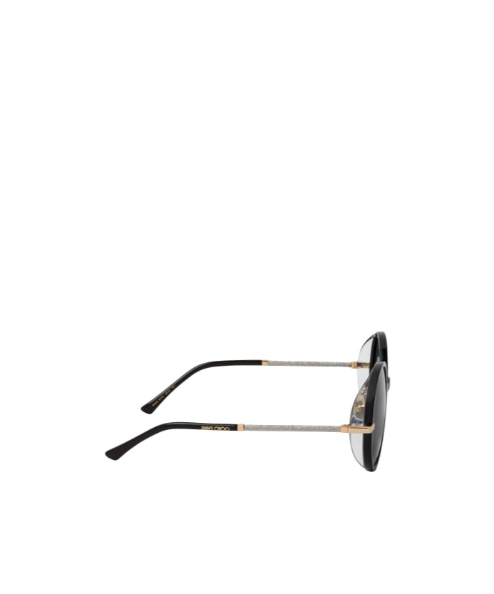 Jimmy Choo Round Frame Sunglasses In Gray