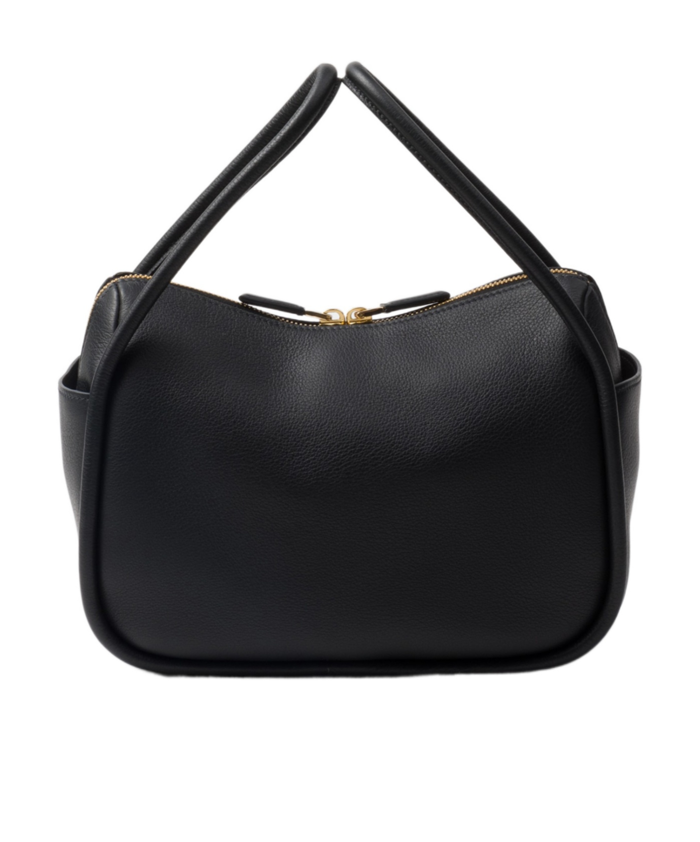 Shop Prada Leather Handbag In Black
