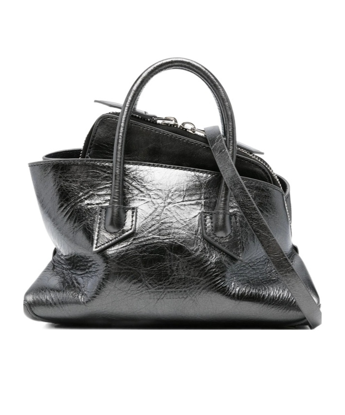 Attico Double Handle Handbag In Black