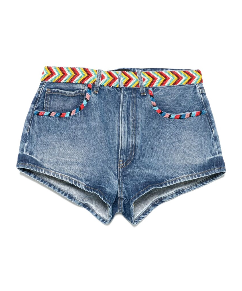Alanui Memories Of The Savannah Shorts In Blue