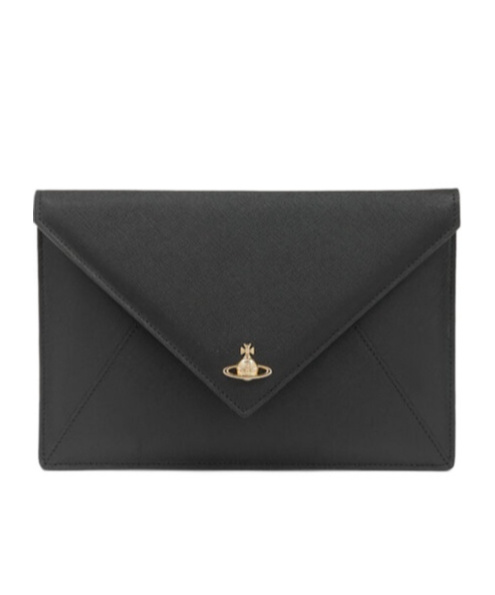Vivienne Westwood Saffiano Plain Cloth Envelope Clutch In Nude