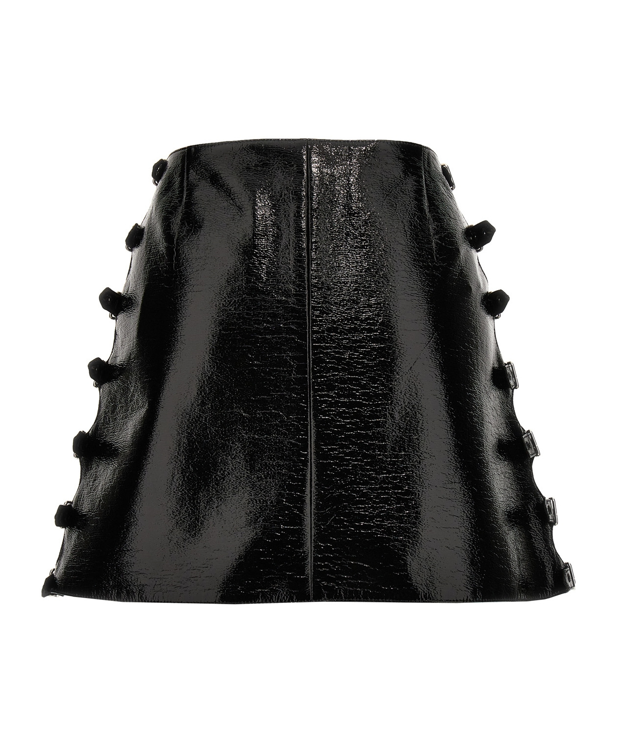 Courrèges Courreges Vinyl Miniskirt In Black