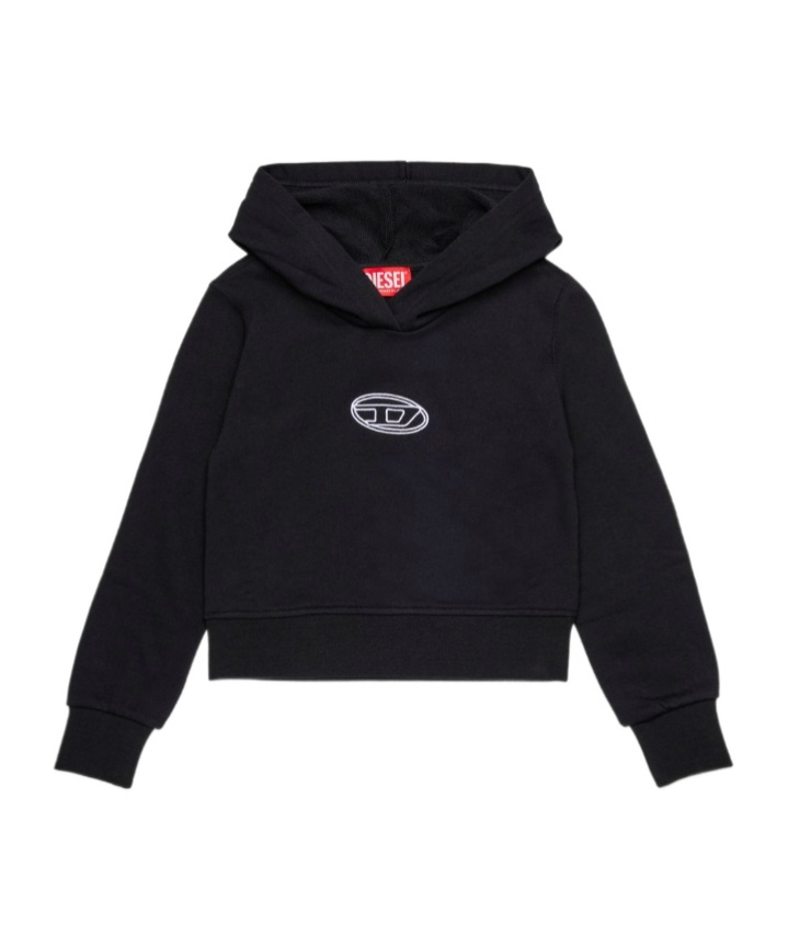 Diesel Long-sleeved Sweatshirt In Black