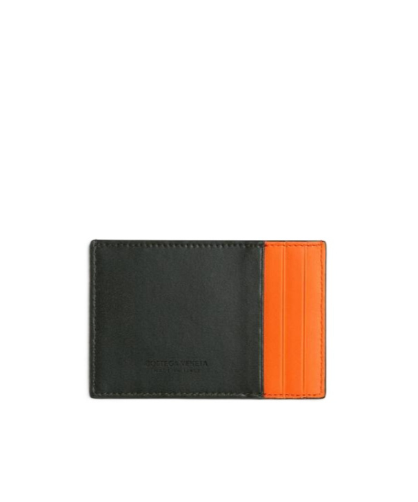 Shop Bottega Veneta Cassette Credit Card Case In Black