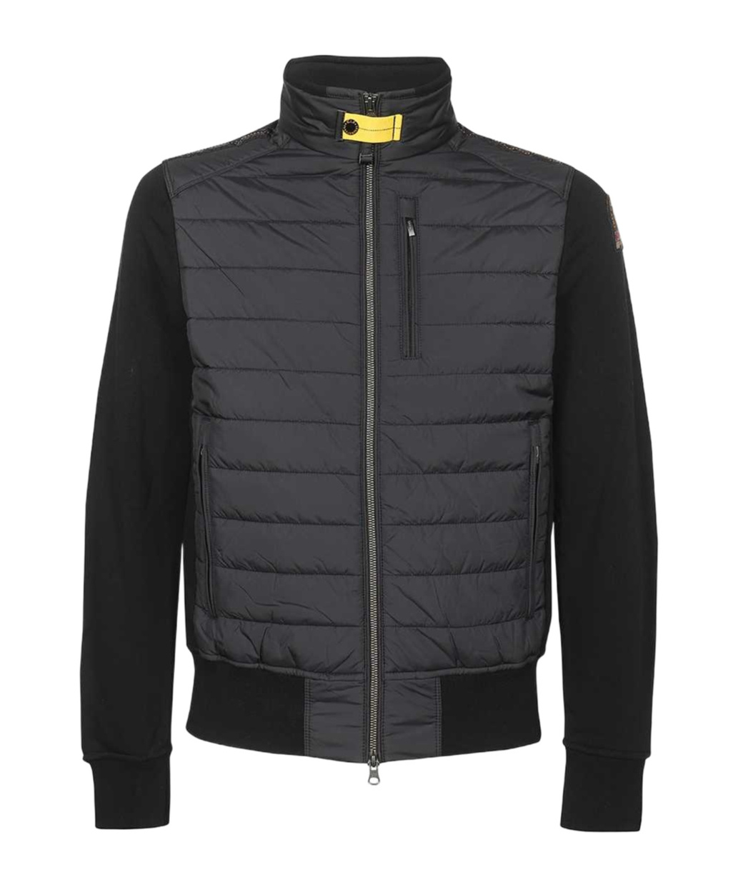 Parajumpers Appliquéd Quilted Shell-paneled Wool-blend Jacket In Black