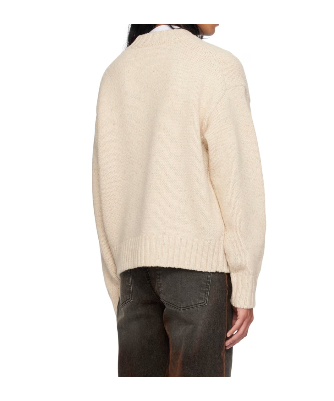 Shop We11 Done Logo Hardware Sweater In Nude