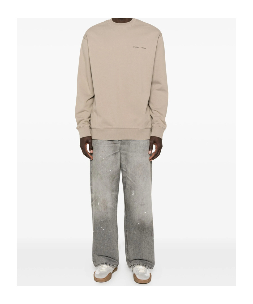 Haikure Denim Trousers With Belt Loops In Blue