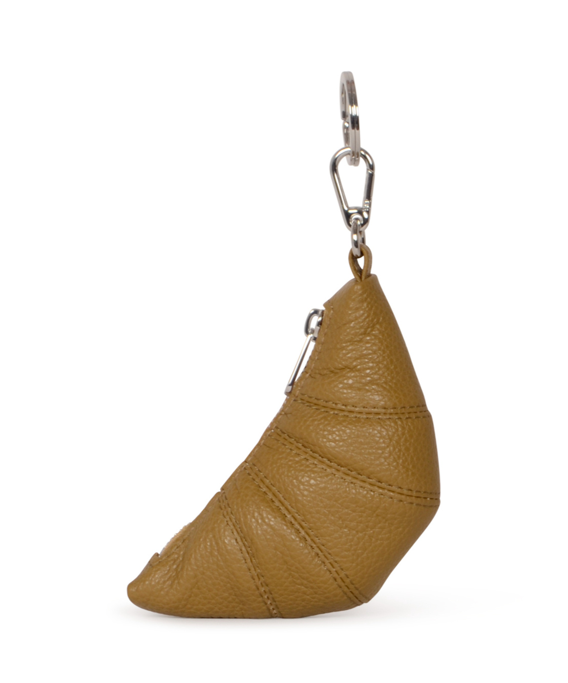 Lemaire Mini Croissant Keychain In Brown