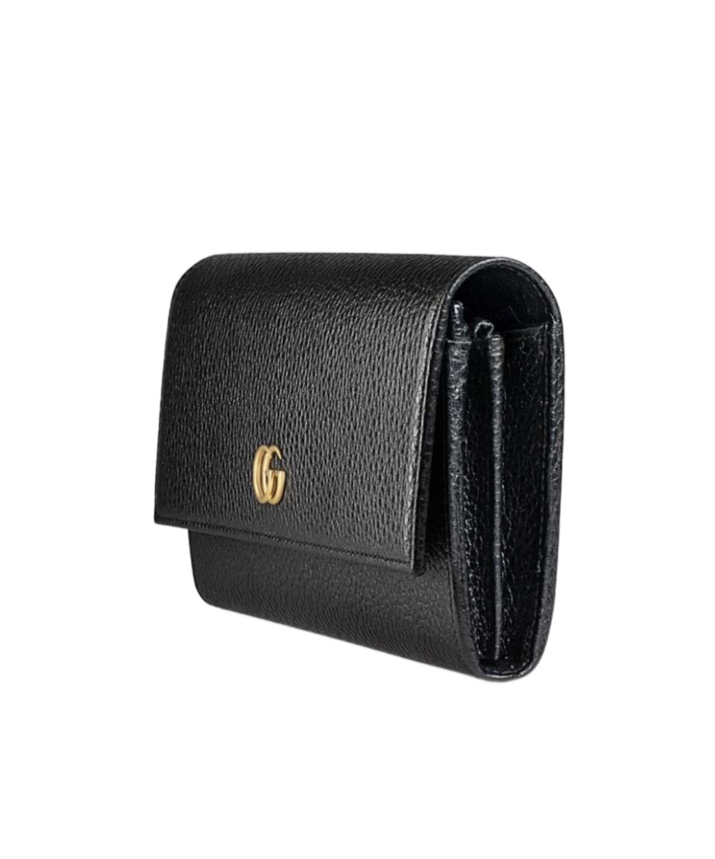 Gucci Bi-color Gg Marmont Continental Wallet In Black