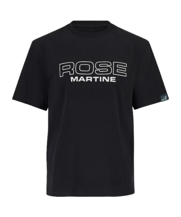 Martine Rose Black Short-sleeve T-shirt With Bold Front Print In Black