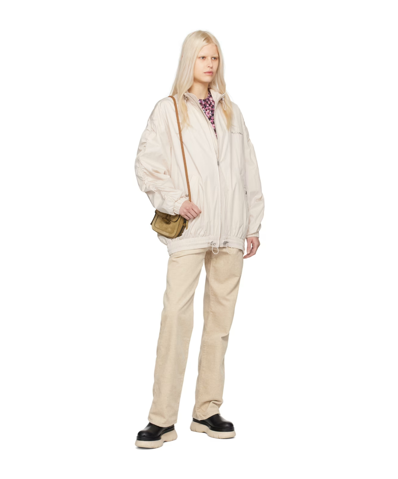 Isabel Marant Étoile Buster Zipper Casual Jacket In White
