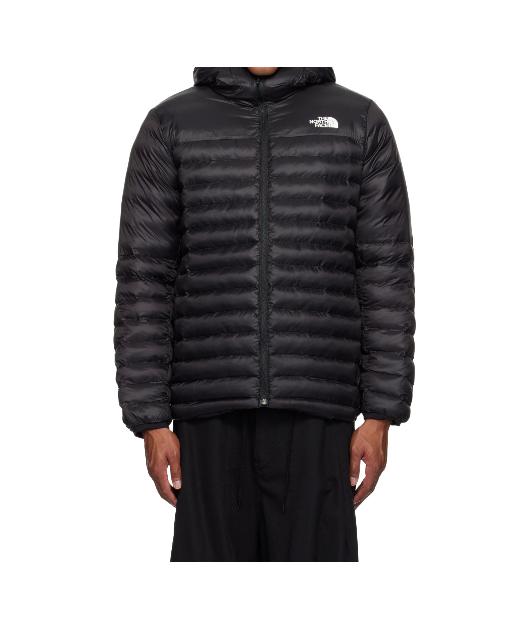 The North Face Rmst Hooded Down Jacket In Black