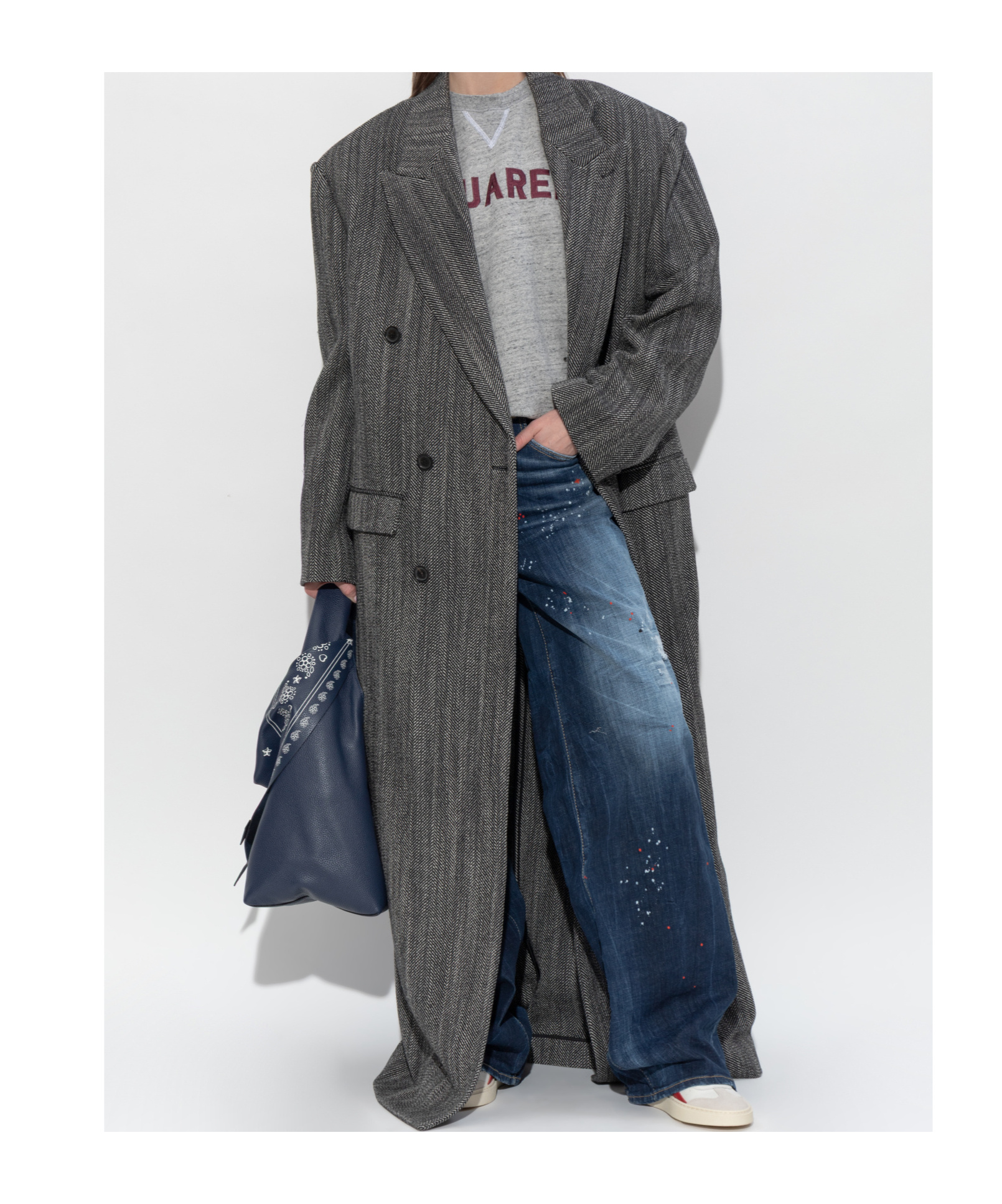 Dsquared2 Long Sleeve Sweatshirt In Gray