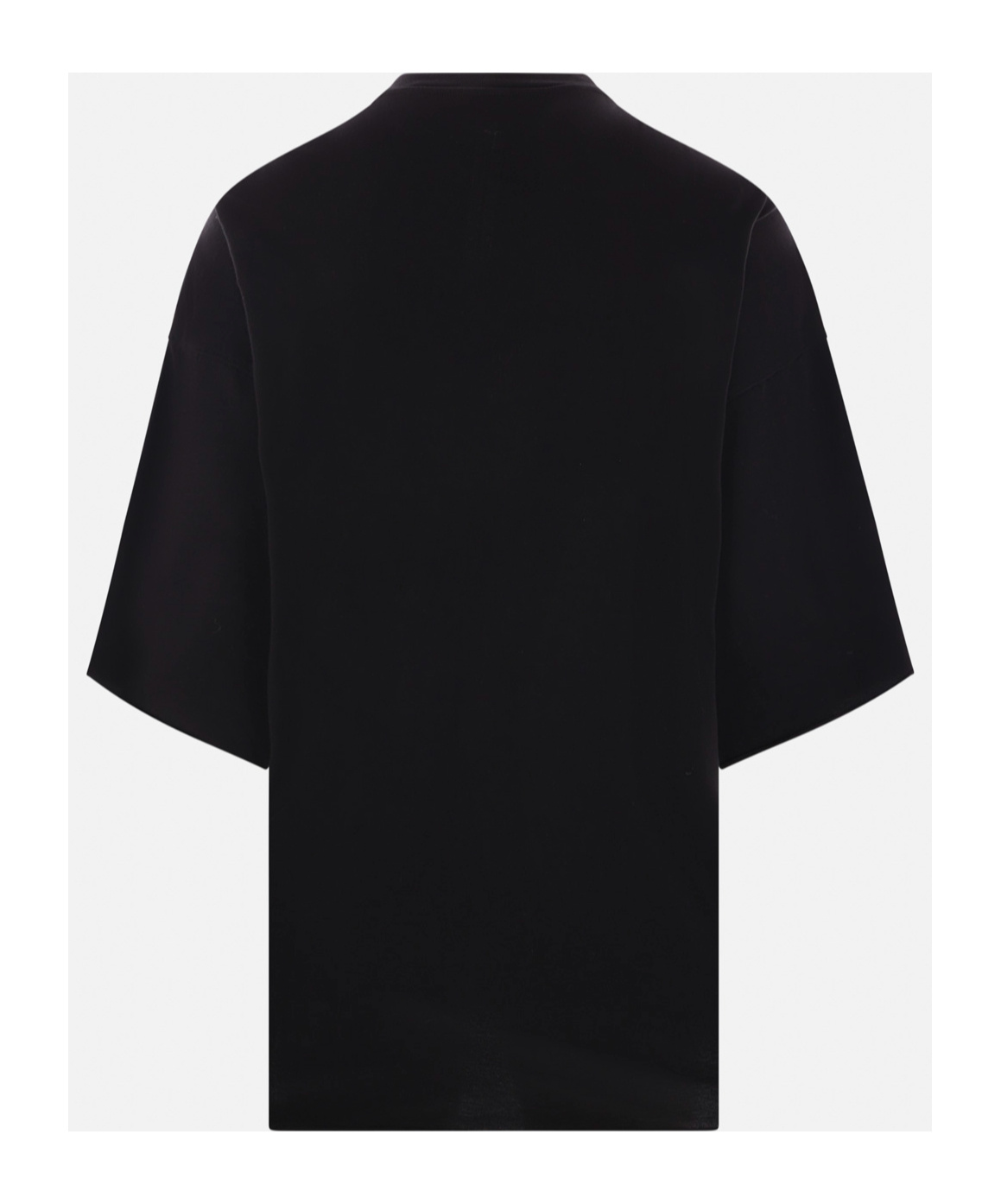 Rick Owens Relaxed Fit Oversized T-shirt With Classic Crew Neckline In Black