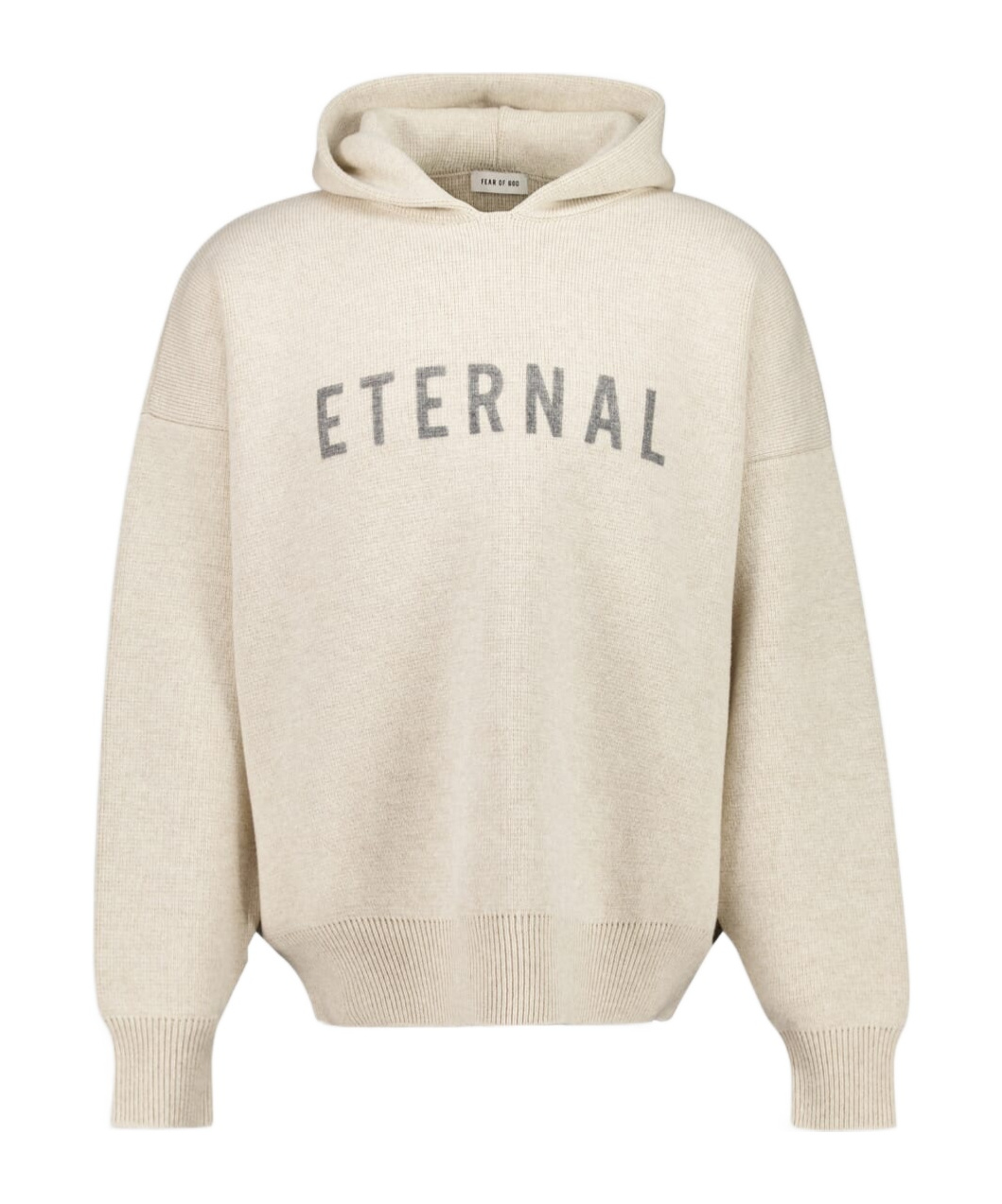 Fear Of God Brushed Cotton Eternal Sweatshirt With Embossed Print In Neutral