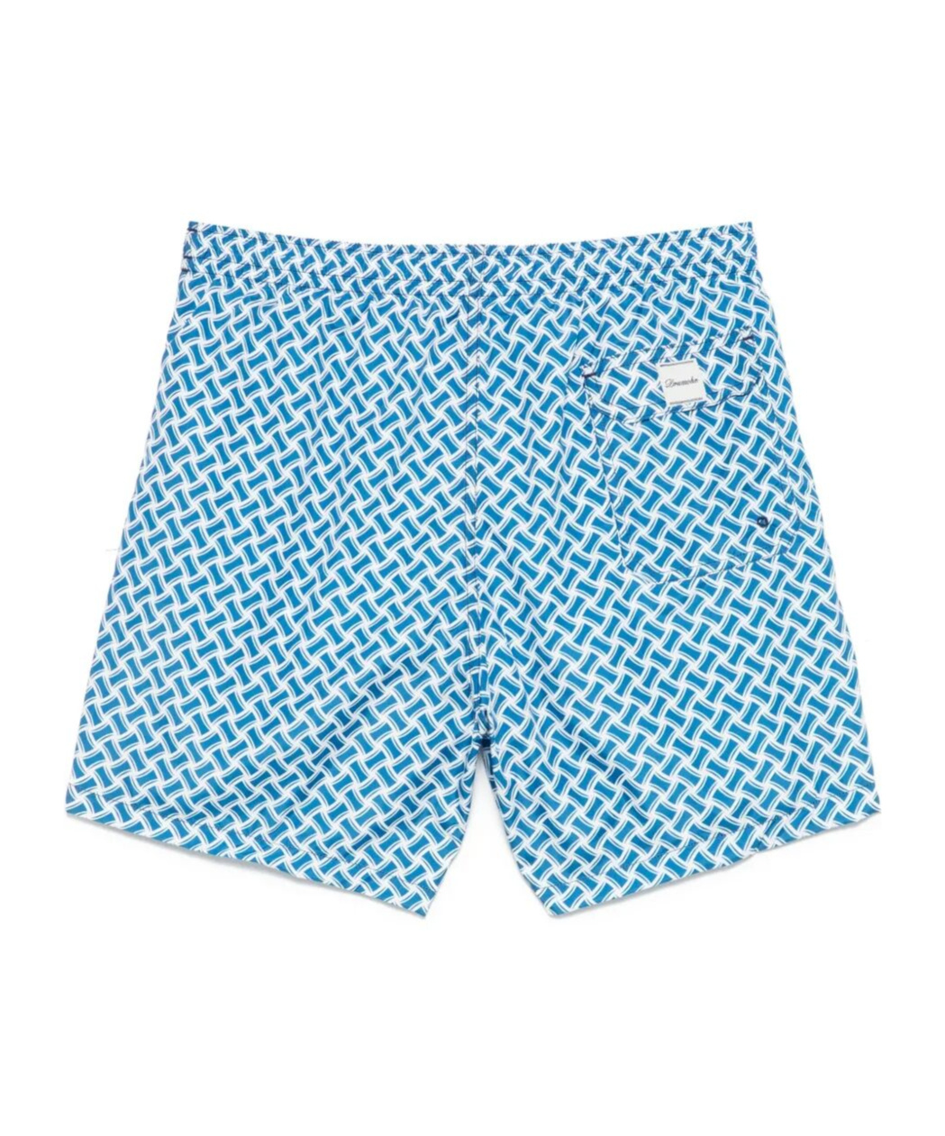 Drumohr Monogram-pattern Swim Shorts In Blue