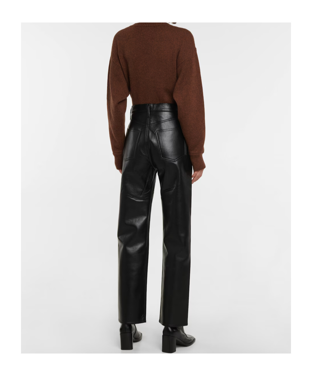 Agolde Straight-leg Casual Pants In Black