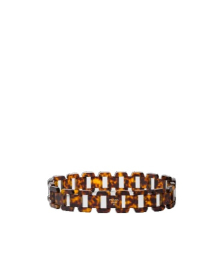Shop Prada Plexiglas Belt In Brown