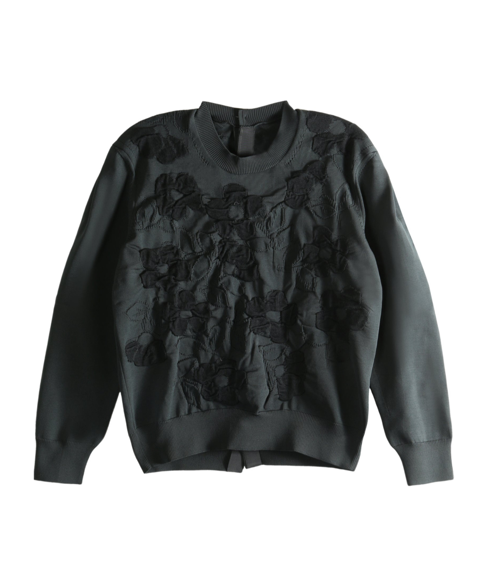 Comme Des Garçons Long-sleeved Sweater In Gray
