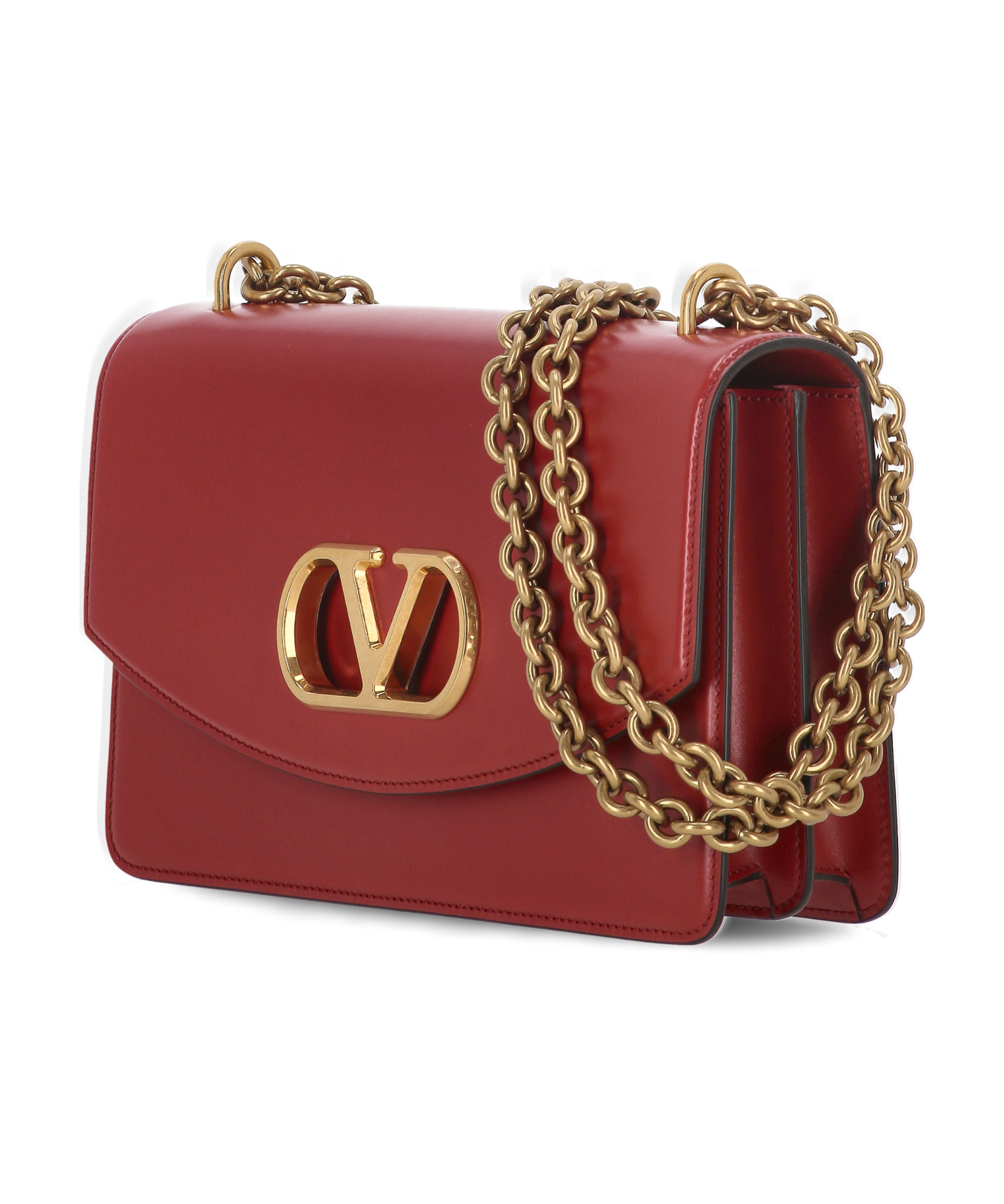 Shop Valentino Vain Shoulder Bag In Red