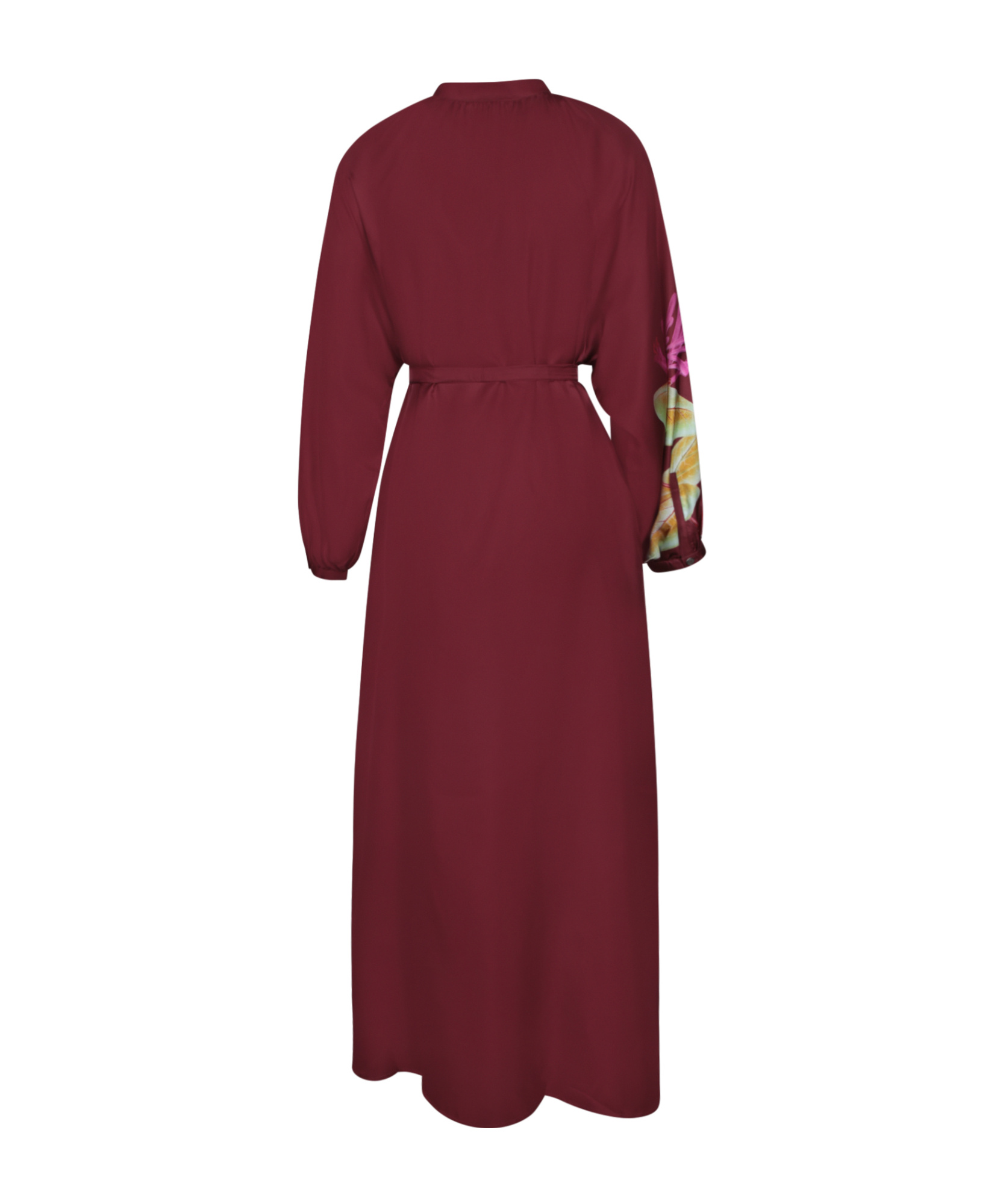 Pierre-louis Mascia Floral-print Organic Silk Maxi Shirtdress In Red