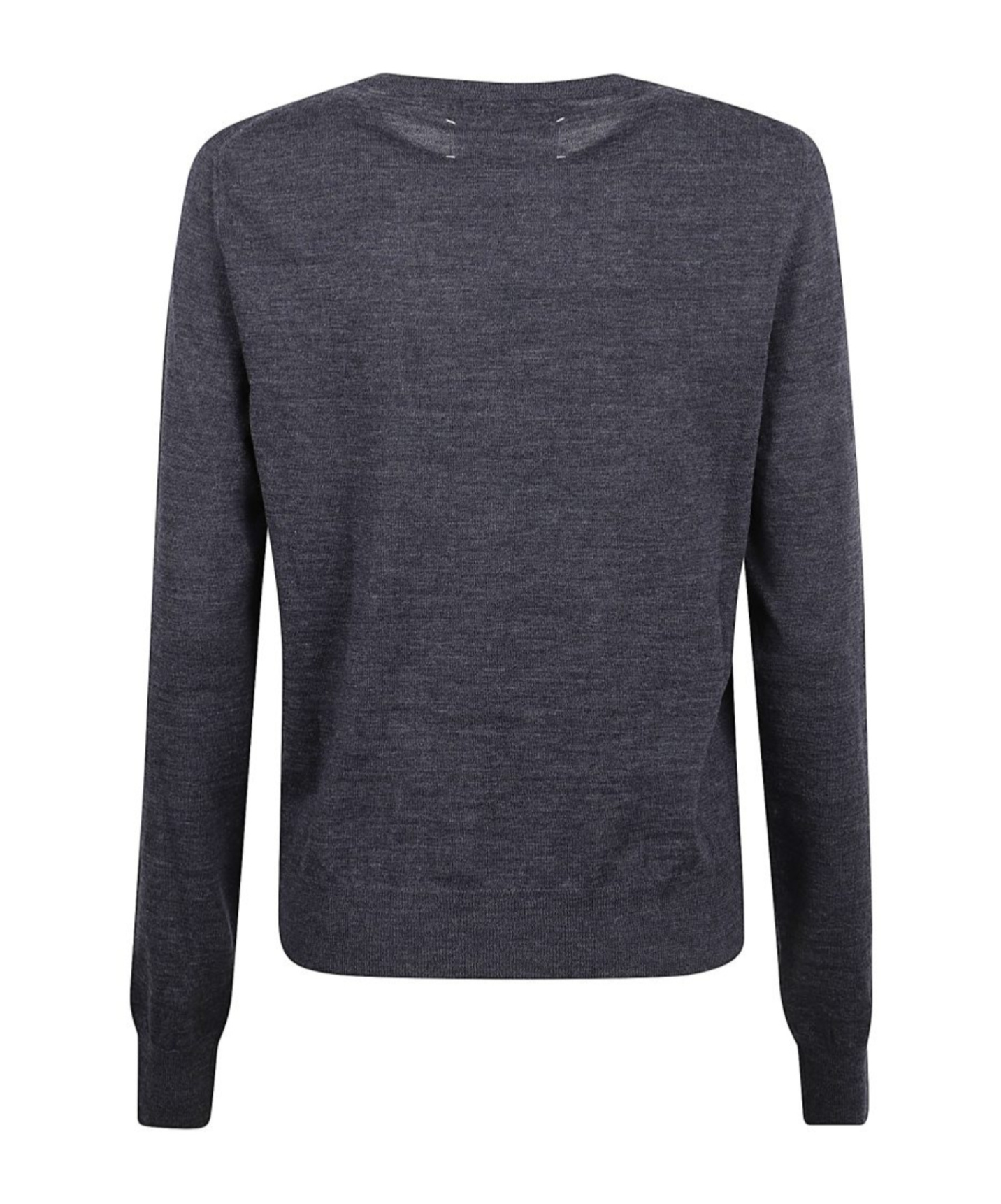 Maison Margiela Crew Neck Sweater In Blue