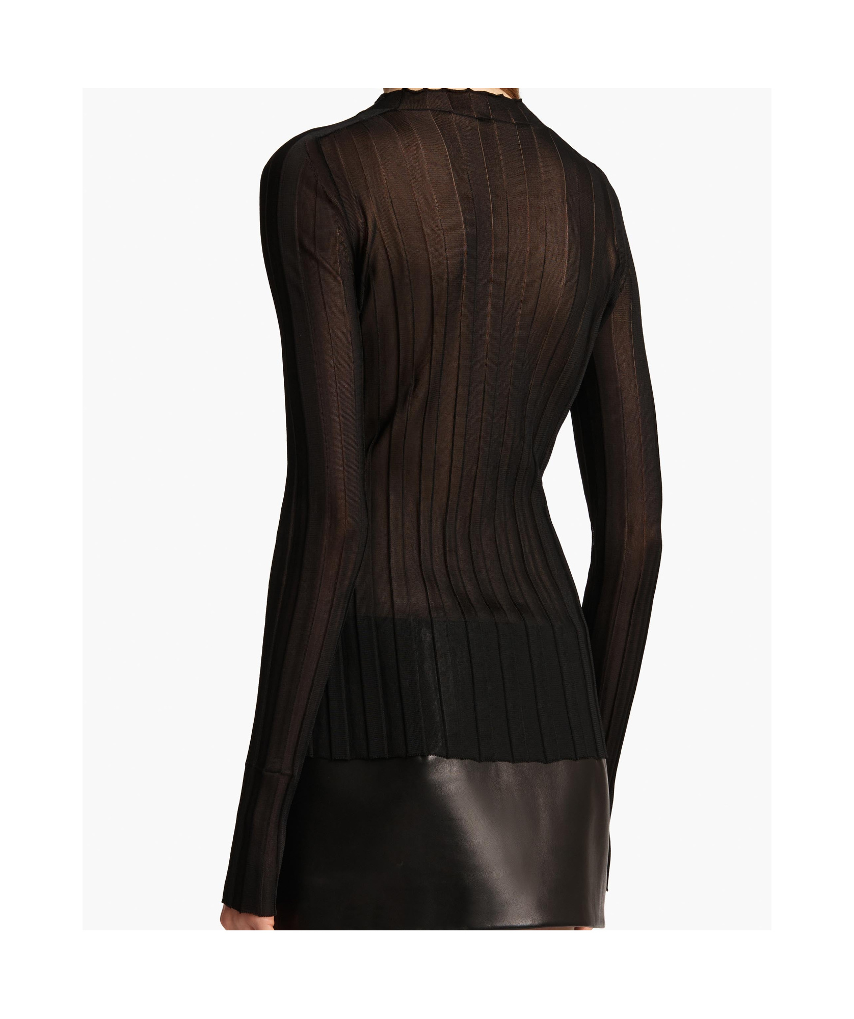 KHAITE CREW NECK LONG SLEEVE TOP