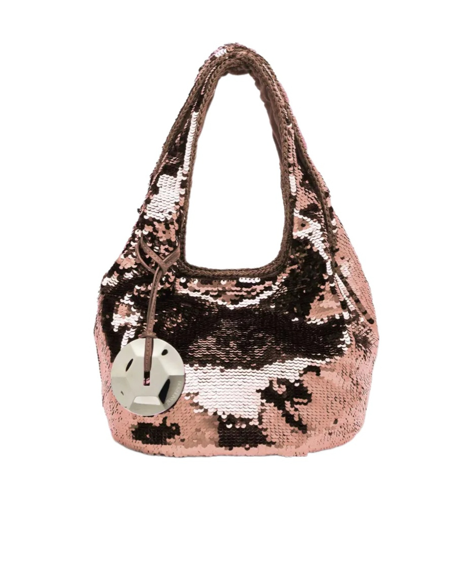 Jw Anderson Mini Sequinned Tote Bag In Bubblegum