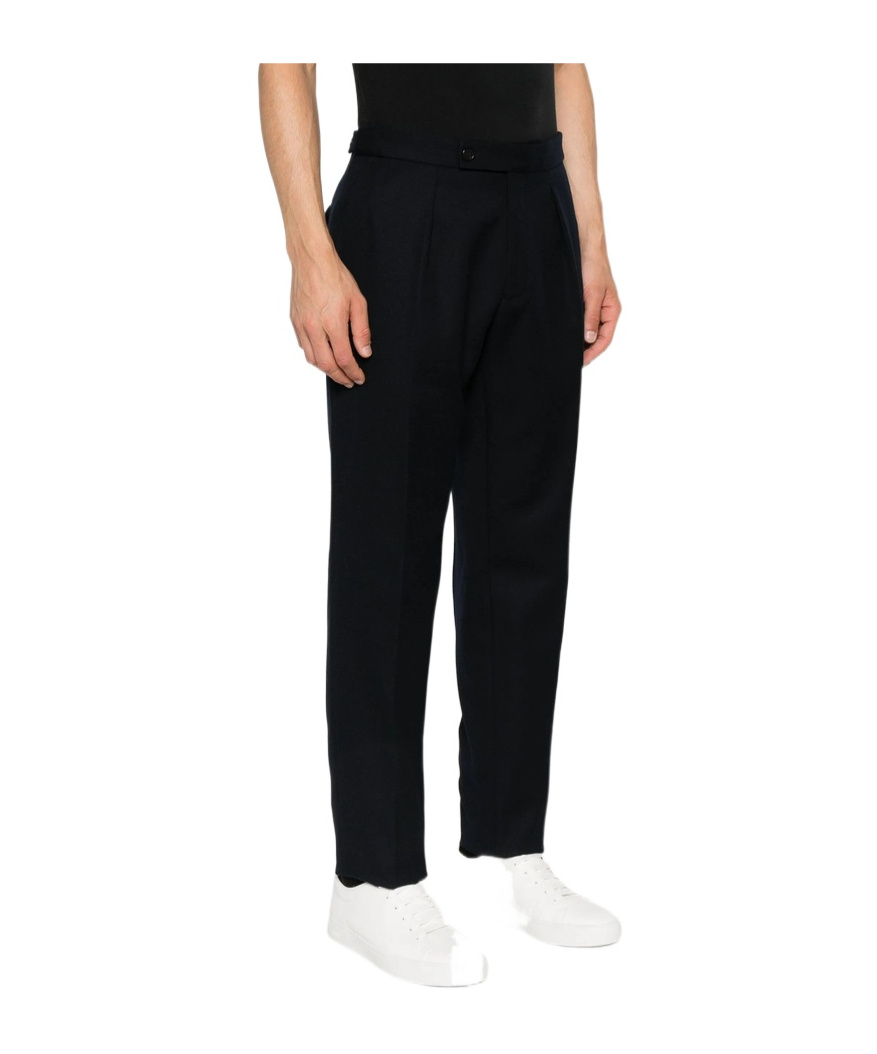 Incotex Pleat-detail Trousers In Blue