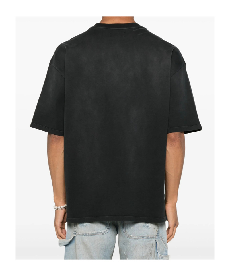 Amiri Mens Black Crystal-embellished Sinners Cotton-jersey T-shirt Xl In Black