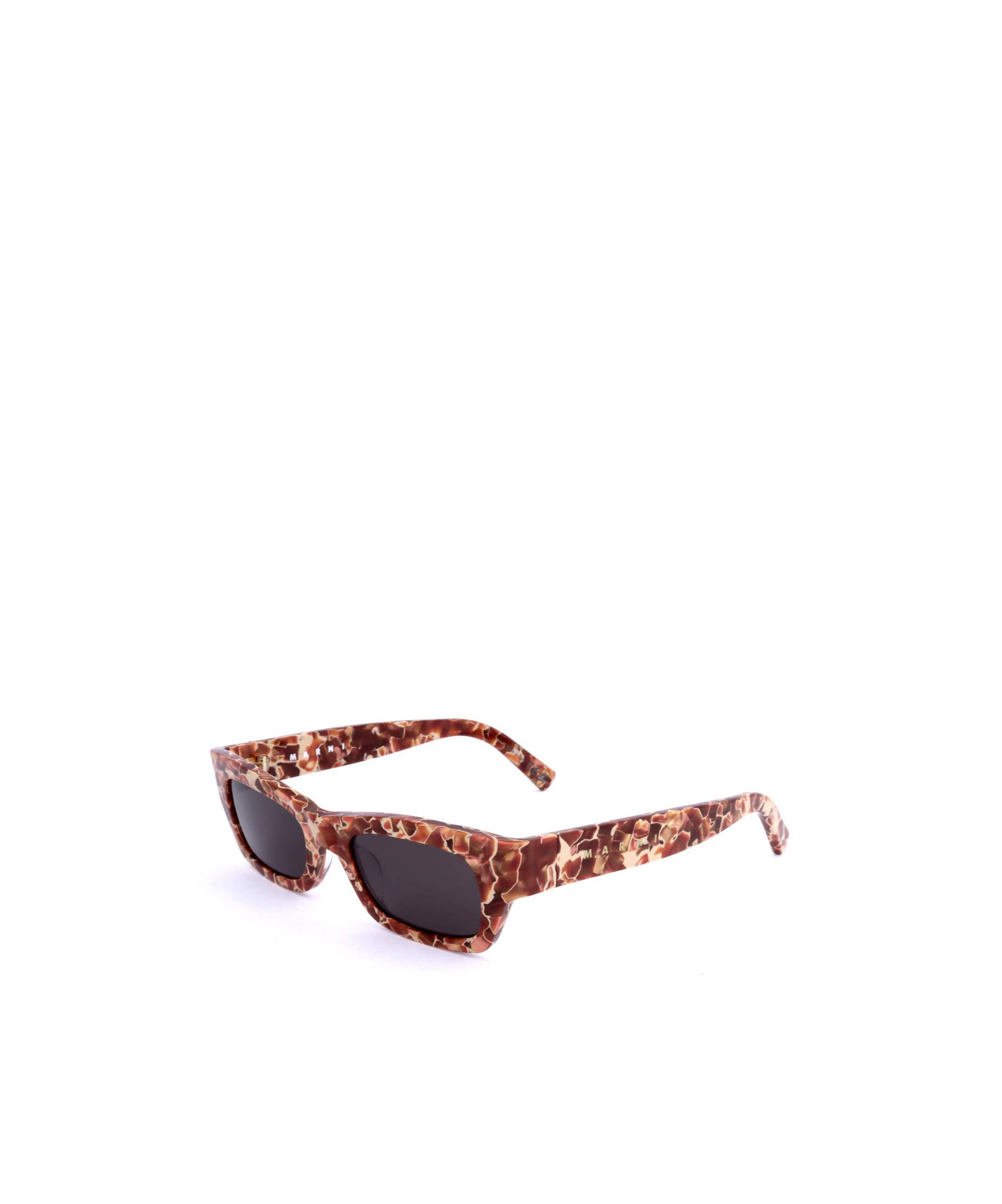 Marni Geometric Sunglasses In Brown