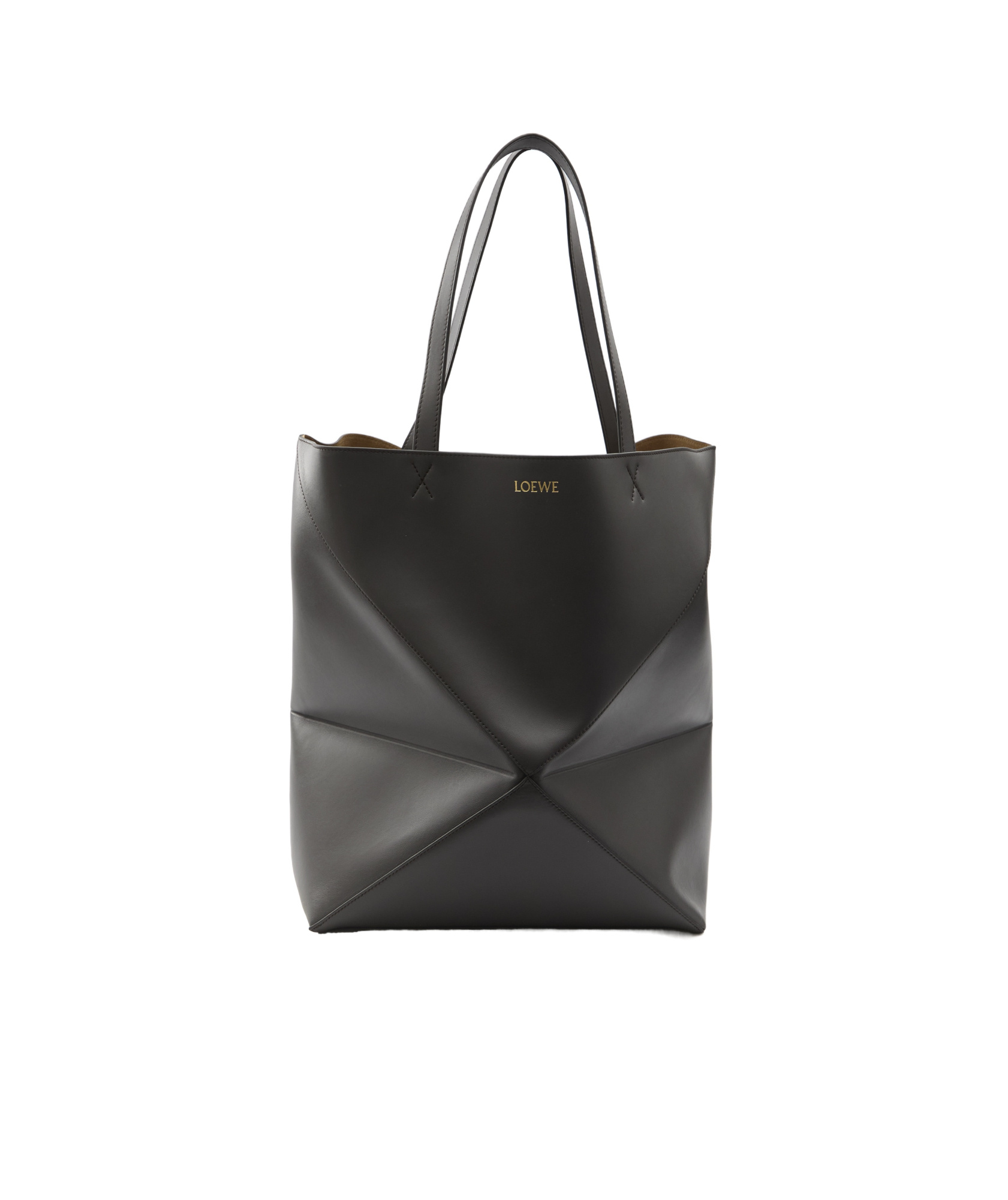 Loewe Puzzle Fold Tote Bag In Black