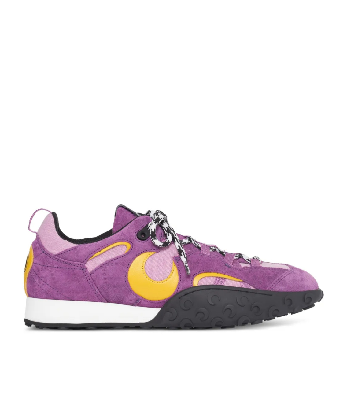 Shop Marine Serre Tyko Suede Sneakers In Purple