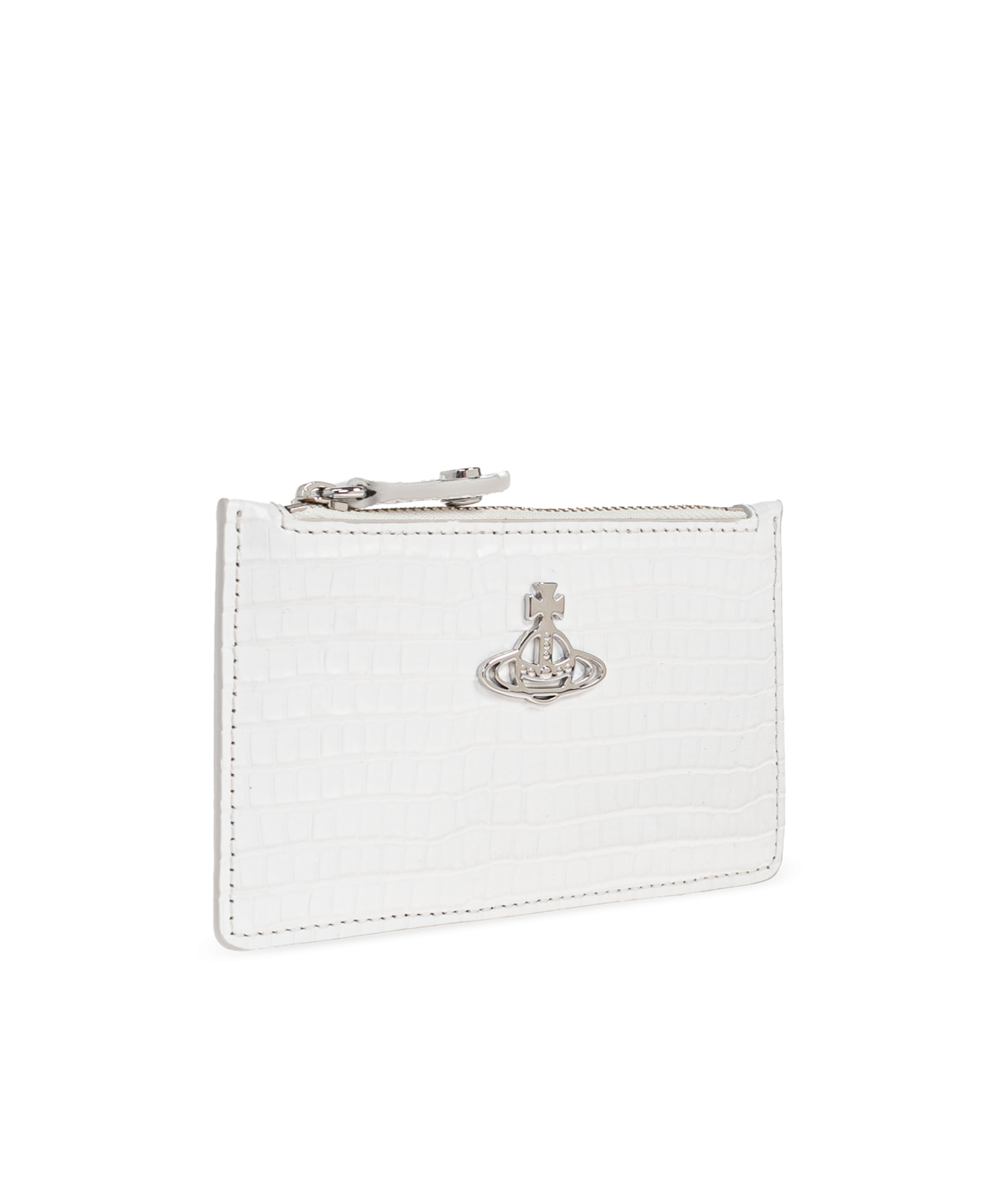 Vivienne Westwood Orb-embellished Card Holder In White