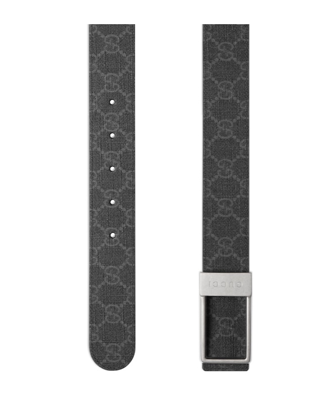 Gucci Double-sided Belt In Black
