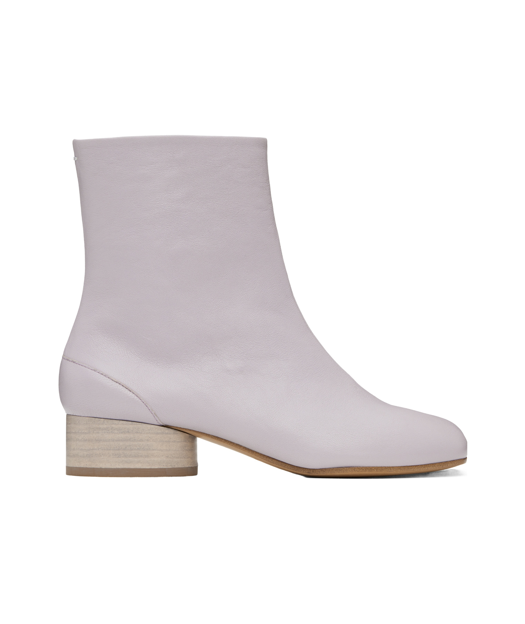 Maison Margiela Purple Tabi Ankle Boots In Gray