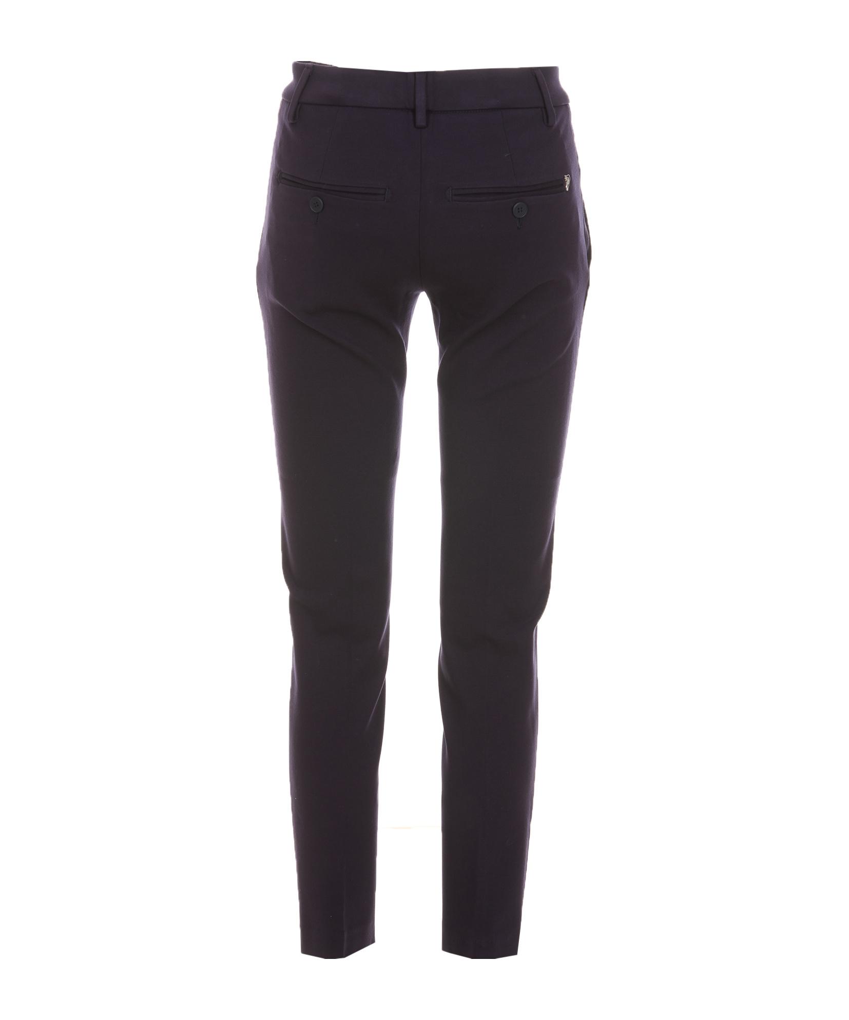 Dondup Slim-cut Cropped Trousers In Black