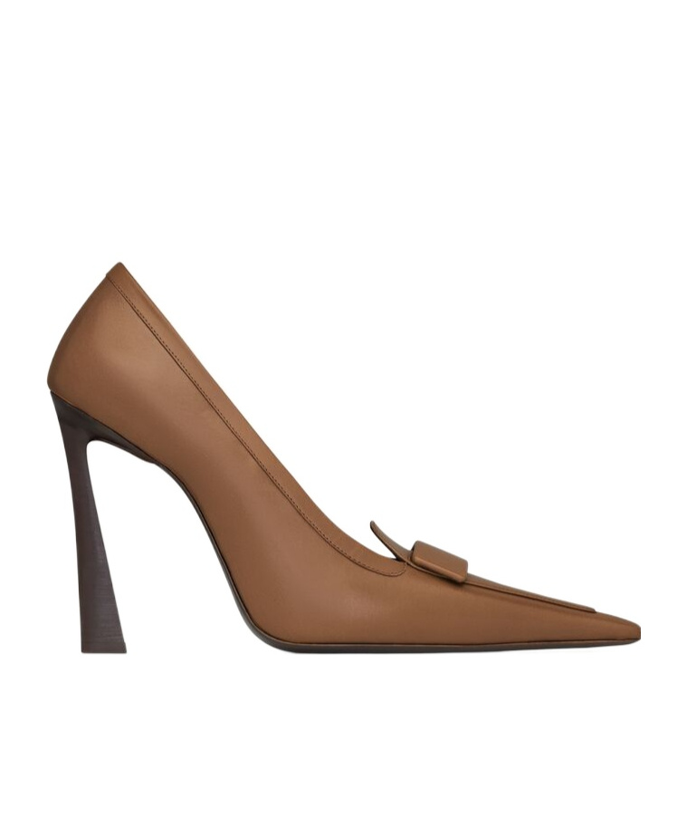 Saint Laurent D'orsay Pumps In Smooth Leather In Brown
