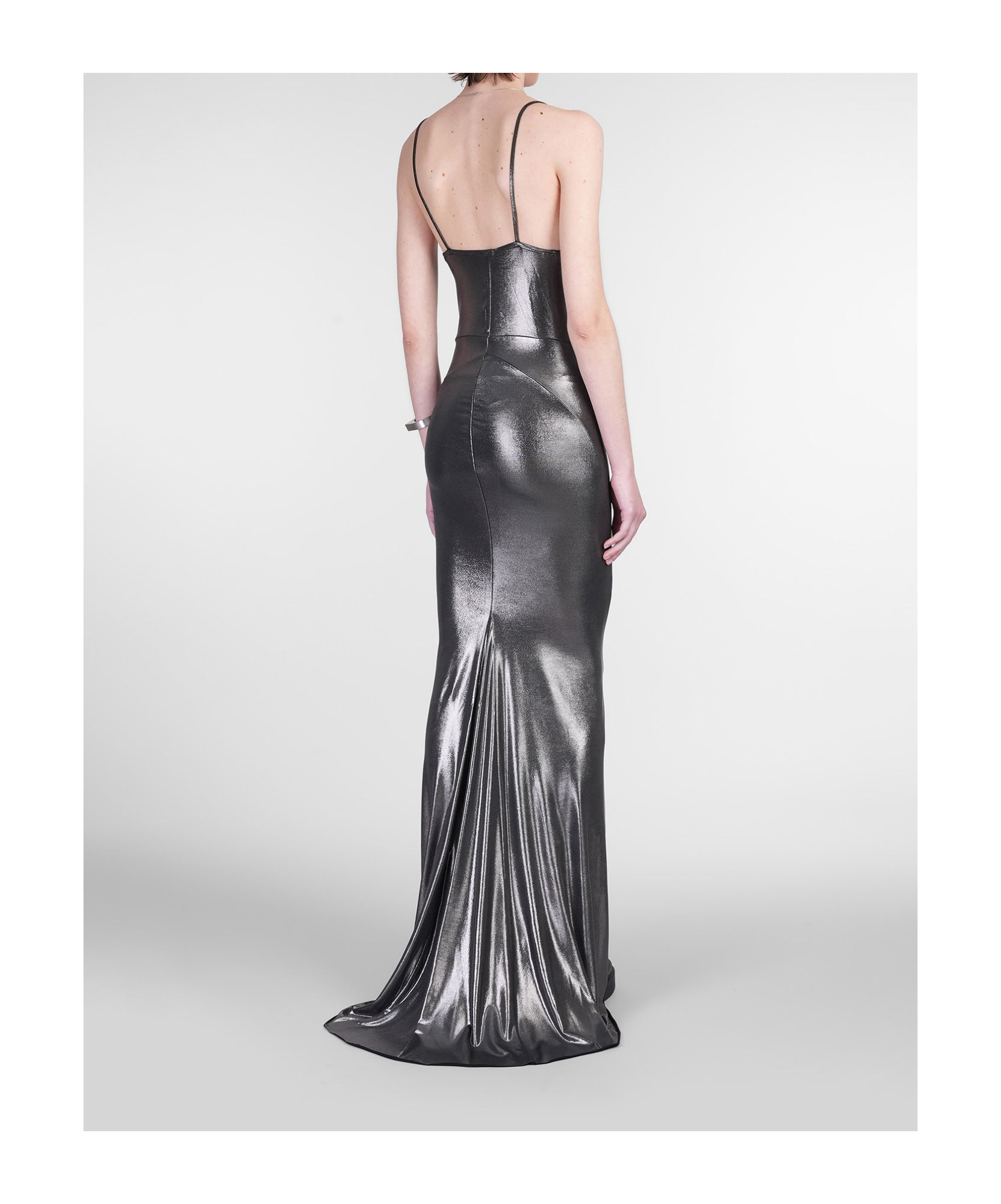 Rick Owens Lamé-effect Maxi Dress