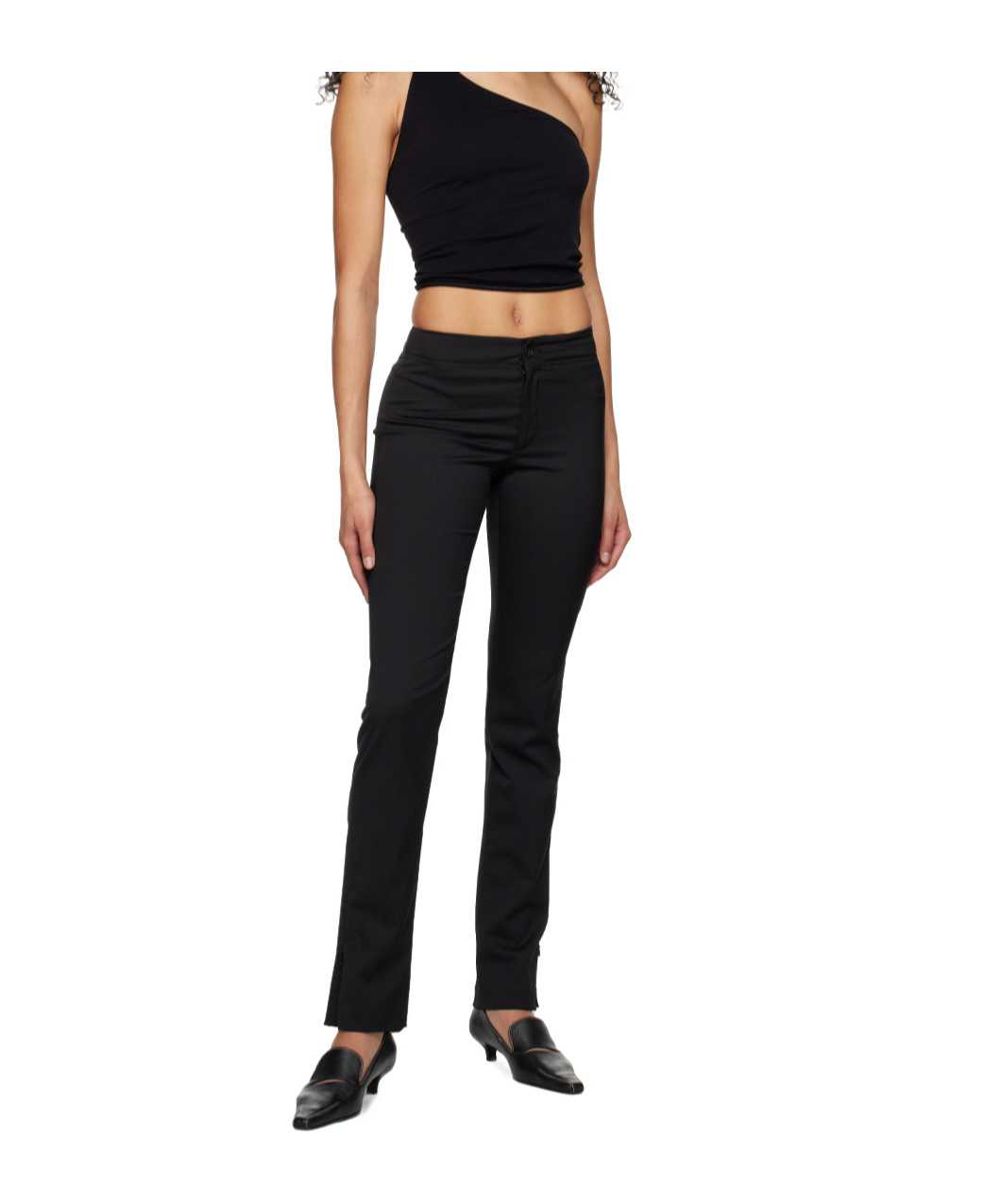 Filippa K Slim Zip Trousers In Black