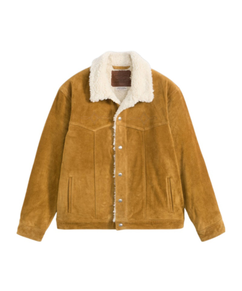 Levi's Western Sherpa Tucker Jacket In Gold