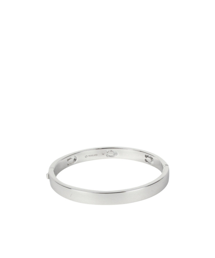 Coach Hinge Bangle Bracelet In White
