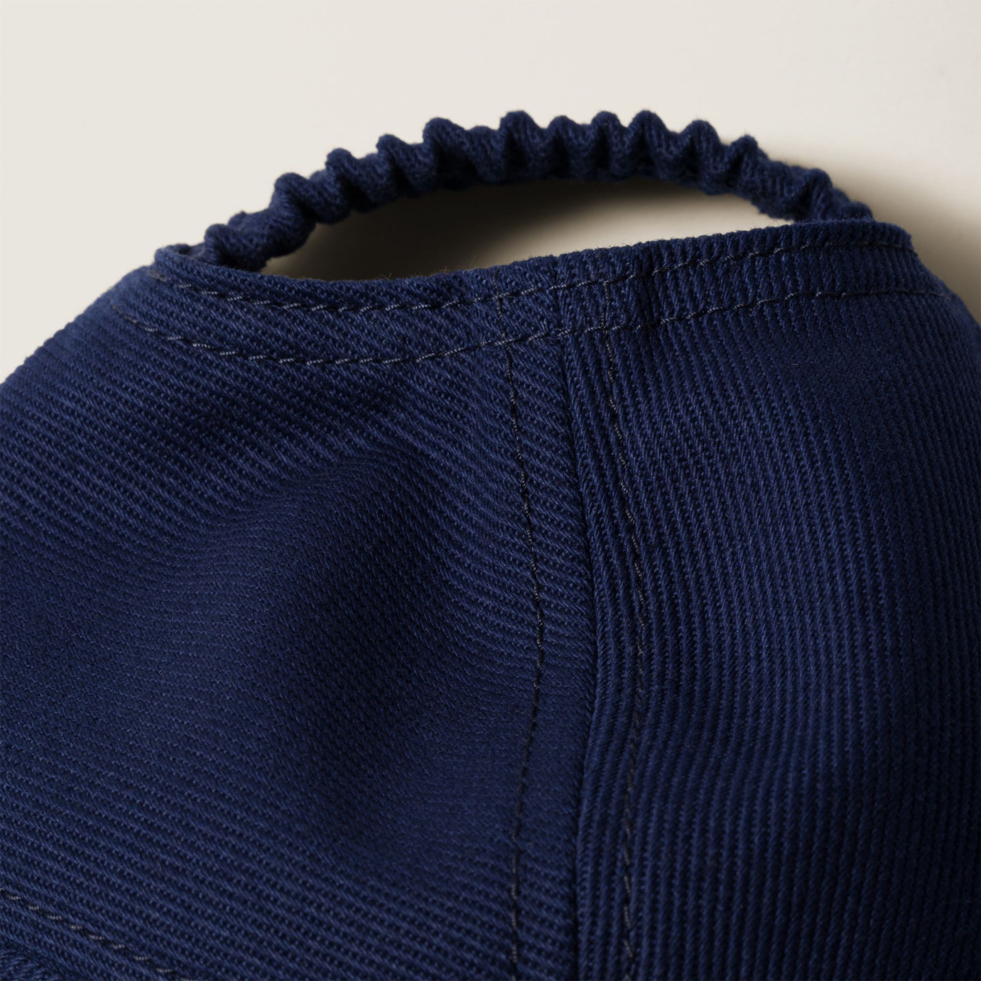 Miu Miu Drill Baseball Cap In Blue